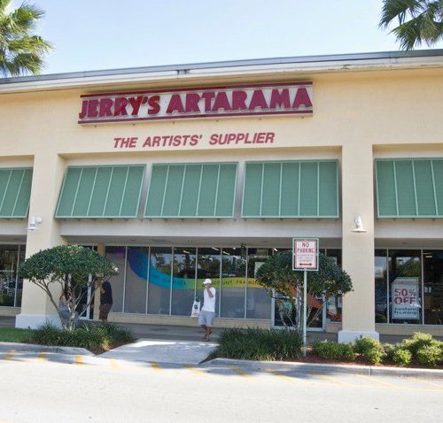 The Exterior of Jerry's Artarama Art Supply Store of Deerfield Beach, FL