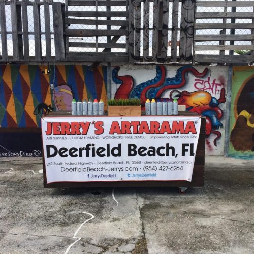 A Spray Painting Workshop at Jerry's Artarama of Deerfield Beach, FL