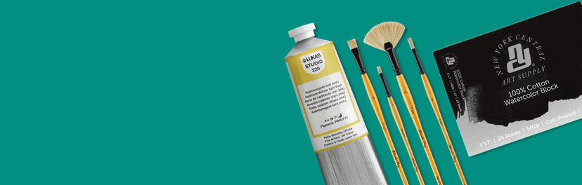 Find paints, brushes, watercolor paper & more on sale now