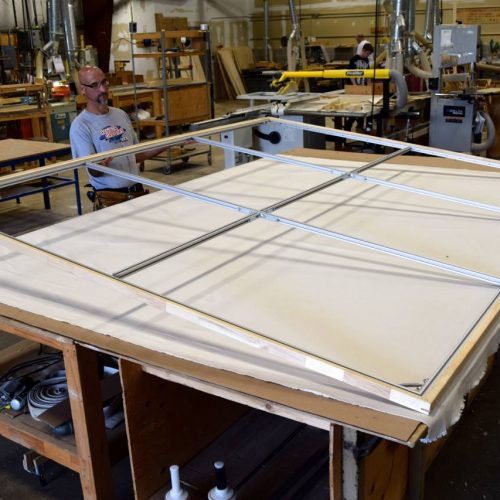 A Custom Picture Frame Being Made at Jerry's Artarama Frame Shop in Norwalk, CT