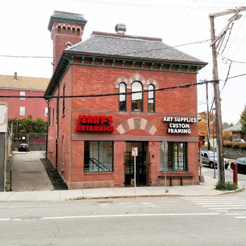 A Picture of the Outside of Jerry's Artarama Art Supply Store in Providence, RI