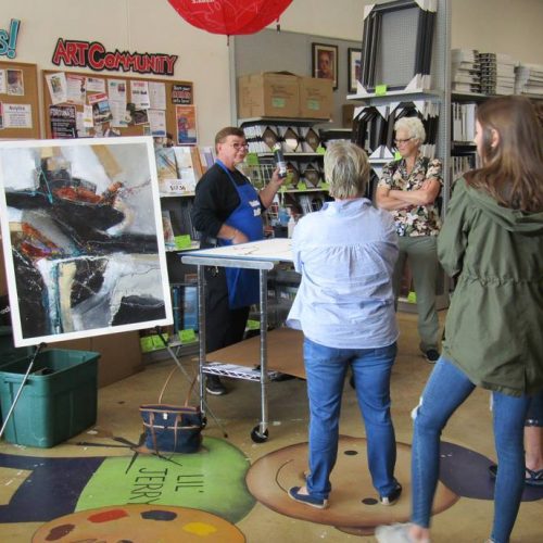 Picture of an Art Demo, Class, & Workshop at Jerry's Artarama of Raleigh, NC