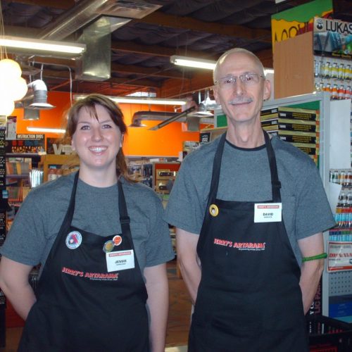 Two Staff Members Inside of Jerry's Artarama Art Supply Store in Tempe, AZ