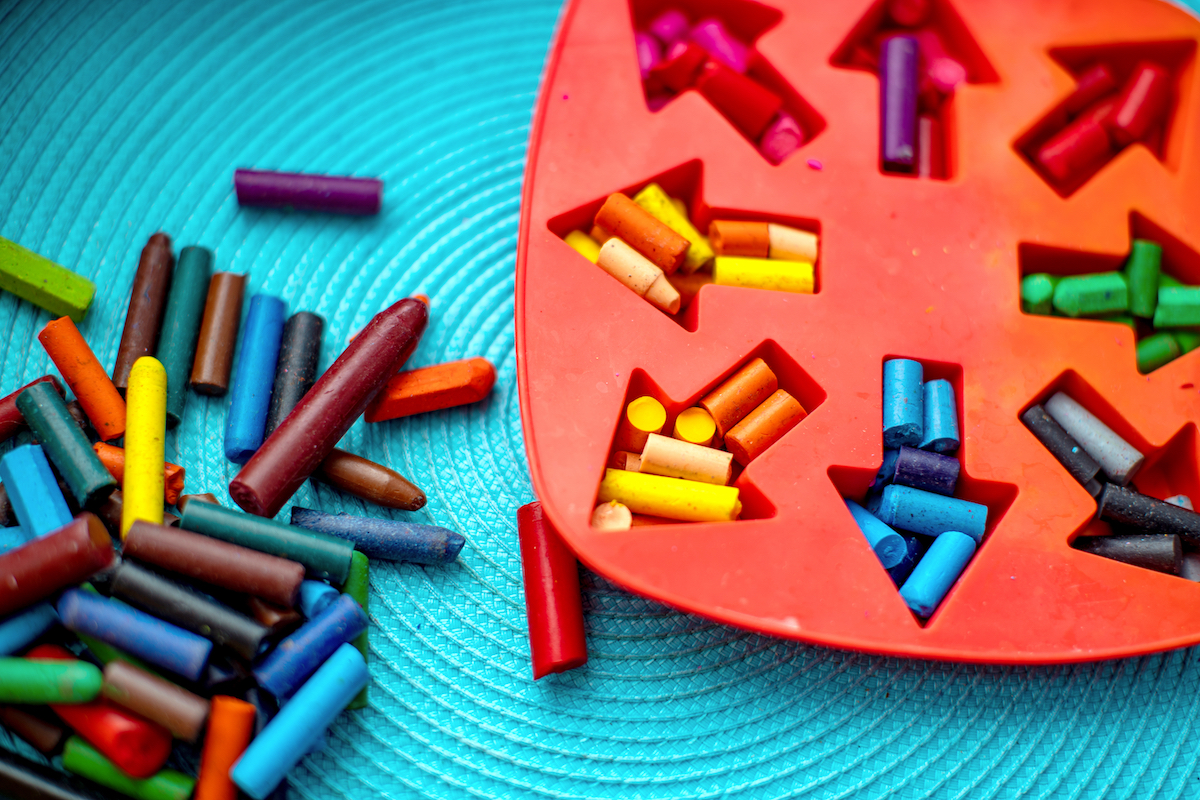 Make Heart-Shaped Crayons